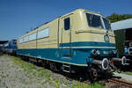 Die Elektrolokomotive 184 003-2 im August 2018 im Eisenbahnmuseum Koblenz.