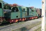 die einzige erhaltene Normalspur-Grubenbahnlok Henschel/SSW Typ Theodor mit der Fabriknummer Henschel 22468 aus dem Jahr 1934, hinterstellt im Kulturbahnhof Meuselwitz, September 2025.