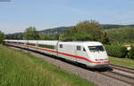 401 080-7  Castrop-Rauxel  als ICE 73 (Kiel Hbf-Zürich HB) bei Kollmarsreute 17.5.17