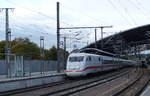 DB 401 074-0  Zürich  als umgeleiteter ICE 874 von Karlsruhe Hbf nach Berlin Ostbahnhof, am 07.10.2017 in Erfurt Hbf.