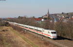 401 076-5 als  ICE 73 (Kiel Hbf-Zürich HB) bei Teningen 14.2.18