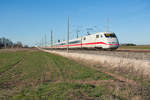 401 559  Bad Oldesloe  als ICE 509 aus Berlin nach München Hbf bei Kleingründlach, 21.03.2019