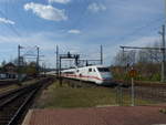 DB 401 xxx als ICE 598 von München Hbf nach Berlin Gesundbrunnen, am 10.04.2020 in Eisenach.