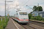 Am Nachmittag des 25.05.2019 fuhr 401 013-8  Frankenthal/Pfalz  durch den Haltepunkt von Auggen im Markgräflerland, als dieser auf dem Weg nach Basel SBB war.