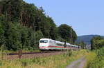 401 086-4  Chur / 30 Jahre ICE  als ICE 577 (Hamburg Altona-Stuttgart Hbf) bei Kinzighausen 18.7.21