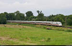 401 007-0 (Tz 107  Plattling ) unterwegs bei Friedland (Niedersachsen) Richtung Eichenberg.