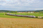 ICE 582 (München Hbf - Hamburg-Altona) bei Oberdachstetten, 17.07.2020