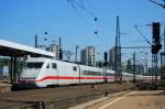 401 014-6 fhrt am 19.08.07 in den Stuttgarter HBF ein.