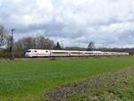 401 059 (BAD OLDESLOE) als ICE 1110 Stuttgart - Norddeich=Mole am ehemaligen Bk.