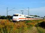 401 567 mit ICE 91 von Hamburg Altona nach Wien Westbahnhofam 22.09.207 kurz vor Plattling.