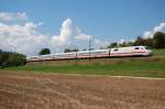 401 501-3  Gieen  am 24.08.07 auf der Fahrt Richtung Ulm/Mnchen, aufgenommen bei Urspring an der KBS 750 (Filsbahn).