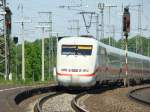 InterCityExpress 75 nach Zrich HB ber Basel Badischer Bahnhof und Basel Schweizerische Bundesbahnen.