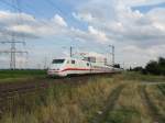 Ein ICE572 von Stuttgart Hbf nach Hamburg-Altona.Am 29.07.08 bei der durchfahrt in Lampertheim.