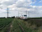 Ein ICE279 von Berlin nach Interlaken Ost.Am 09.08.08 bei der durchfahrt in Lampertheim.