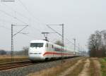 401 072-4 als ICE 276 (Interlaken Ost-Berlin Ostbahnhof) zwischen Forchheim und Durmersheim 22.3.09