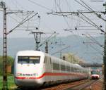 401 57* als ICE 871 (Berlin Ostbahnhof-Basel SBB) in Muggensturm Nord 15.4.09