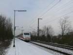 Ein ICE 1 von Interlaken Ost  nach Berlin Ostbahnhof am 7.1.10 in Freiburg St.