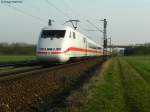 401 055-9  Rosenheim  verkehrte am 25.03.2011 als ICE 872 von Basel SBB nach Berlin Ostbahnhof.