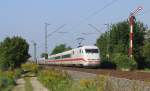 ICE 373 von Berlin Ostbahnhof nach Interlaken Ost sieht man hier kurz vor Durmersheim.