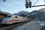 ICE 401 079-9 (Berlin Ostbahnhof - Interlaken Ost) am 24.12.2012 beim Stopp am Bahnhof Interlaken West