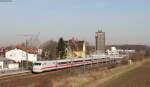 401 011-2  Nürnberg  als ICE 71 (Hamburg Altona-Zürich HB) bei Riedstadt Dornheim 24.2.14