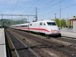 DB - ICE 401 585-5 bei der durchfahrt im Bahnhof Sissach am 20.04.2014