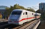 401 503-8  Neu-Isenburg  erreicht am 3.11.2018 als ICE696 von Frankfurt(Main) Hauptbahnhof nach Kiel Hauptbahnhof den Bahnhof Hamburg Dammtor.