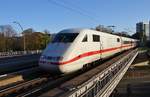 401 571-5  Heusenstamm  erreicht am 10.11.2019 als ICE802 von München Hauptbahnhof nach Hamburg-Altona den Bahnhof Hamburg Dammtor.