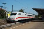 Ein unbekannter ICE-1-Triebzug durchfhrt am 26.07.07 den Bahnhof Stuttgart-Untertrkheim mit Fahrtrichtung Stuttgart HBF.