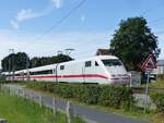 401 059 als Knotenpunktreserve für IC Amstderdam - Berlin (ab Bad Bentheim) in Rheine, 03.08.2022