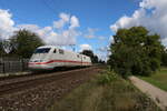 Zwei ICE 1 Triebköpfe waren am 25.9.2022 auf dem Weg nach Aachen zu Talbot um dort neue Stromrichter zu erhalten.