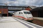 Hier 401 088-0  Hildesheim  als Leerzug, bei der Durchfahrt am 27.6.2013 durch Berlin Gesundbrunnen, in Richtung Berlin Wedding.