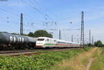 402 011-1  Uelzen  als ICE 277 (Berlin Ostbahnhof-Basel Bad Bf) bei Niederschopfheim 16.6.21