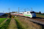 402 004 DB Fernverkehr  Bielefeld  als ICE 537/587 (Bremen Hbf/Hamburg-Altona - München Hbf) bei Markt Bibart, 05.11.2020