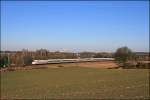 402 029  Templin  fhrt am Ostrand des Ruhrgebietes als ICE 952, von Berlin Ostbahnhof nach Kln Hbf, Richtung Hagen Hbf.