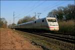 ICE941 von Dsseldorf Hbf nach Berlin-Ostbahnhof ist am 16.02.2008 bei Dortmund-Kurl Richtung Hamm (Westf) unterwegs