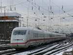 ICE2  Bautzen/Budysin  voraus Steuerwagen 808 043 nach Berlin Ostbahnhof.(08.03.2010)