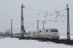 Der 402 029-3 fuhr am 31.12.2010 durch Sechtem nach Bonn.