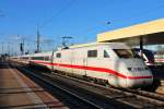 Nachschuss am 11.02.2014 auf den ICE 274 (Basel SBB - Berlin Ostbahnhof), der an diesem Tag Erstazweise aus den ICE 2 Zügen 402 032-7  Frankfurt (Oder)  (Bild) und dem 402 016-0  Dessau  an der