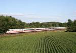 402 019 als ICE 588 (Mnchen Hbf–Hamburg-Altona) am 13.08.2012 zwischen Winsen (Luhe) und Ashausen