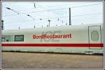 Bord Restaurant 807 032-8 des 402 032  Frankfurt/Oder . Aufgenommen am 13.04.2007 in Hamm (Westf), als ICE940/950.