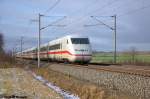 808 009-5  Riesa  als ICE 555 von Bonn Hbf nach Berlin Ostbahnhof bei Nennhausen.