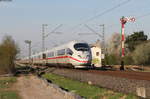 403 001-1  Freiburg im Breisgau  und 403 062-3 als ICE 202 (Basel SBB-Köln Hbf) an der Bk Basheide 31.3.17