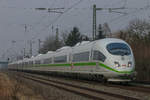 403 019 ``#grünspotting´´ konnte am 03.03.2018 in Angermund als ICE611 fotografiert werden.