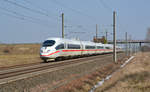Am 25.03.18 war der  Diese Strecke gehört -403er als ICE 1005 von Berlin aus nach München unterwegs.