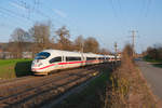 403 022  München  als ICE 620 von München Hbf nach Dortmund Hbf bei Neustadt a. Aisch, 30.03.2019