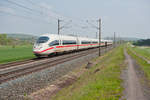 403 017  Recklinghausen  als ICE 628 von München nach Düsseldorf bei Markt Bibart, 02.05.2019