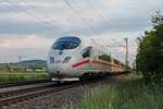 Nachschuss auf 403 505-1  Baden-Baden , als dieser am Abend des 19.05.2020 als ICE 201 (Köln Hbf - Basel SBB) nördlich von Hügelheim über die Rheintalbahn durchs