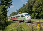 ICE 403 528-3 (Aachen) gesehen im Haunetal am 08.09.2021