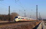 403 032-6  Augsburg  und 403 031-8  Westerland  als ICE 101 (Dortmund Hbf - Basel SBB) in Niederschopfheim 13.1.22